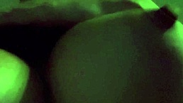 Italian horny milf Artemisia Love bounces big natural tits close up in slow motion