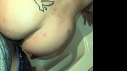 caught her bathing and ready for good doggystyle fuck... hear that moaning!!