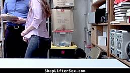 Izzy Lush Caught In Classic Dressing Room Theft And Punished Hard By Cop