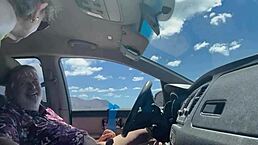 we wanted a beach photo shoot but did car blowjob first with hairy pussy