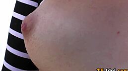 Tranny sucks black cock in high definition glamour scene