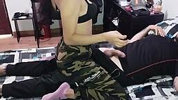 Mi padrastro me folla tan rico antes de la uni, con ese monster cock en mi wet pussy 😈