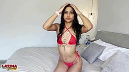 Tiny 18+ Teen Gets PUSSY CREAMPIE In Latina Casting