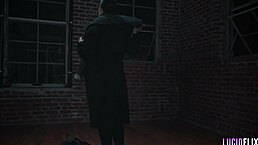 Melissa Stratton deepthroats and licks pussy bent over in doggystyle with big tits