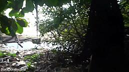 I love feeling the wind on my naked skinny body while making a bow for hunting in the tribe