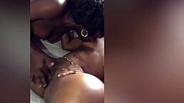 These real amateur ebony babes get wet licking and tribbing black pussy in homemade lesbian pickup