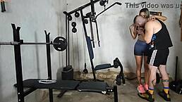 i fuck the hot married newbie in gym