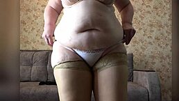 Mature Big Ass Shakes In New Panties Trying On From Busty Milf In Lingerie Pawg!