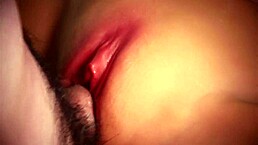 her shaved pussy wrapped my cock so tight and comfy during close-up double penetration