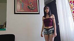 She bangs that sexy blind classmate in outdoor public spot while both cheat on partners 😈