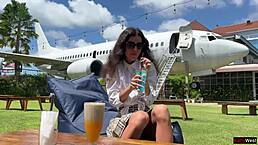 Stranger Fucks Skinny Teen on Beach in Rough Doggystyle with Facial Cumshot