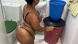 Teen Amateur Slut with Big Tits and Skinny Body Gets Her Tight Pussy and Ass Fucked Doggystyle by Huge Cock in Outdoor Brazilian Party.