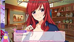 Lewd Idol Project Hot Spring Special Part 5 With Blonde Lesbian Redhead Asian Kissing Japanese Game