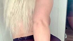 Blondie Fesser stars in twerk compilation featuring huge ass dildo blowjobs and intense wet solo masturbation sessions.