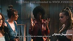 These femme fatales team up for fun together. Hailey rose, lulu chu, and penny barber in curvy lesbian action 😍