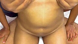 desi couple on honeymoon with big tits wife riding and cheating in romantic missionary sex