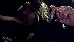 I feel so punished as milf Demi Blue, getting hard face slaps and whippings in garage until crying