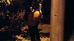 Suegro y nuera infiel después de la fiesta del barrio