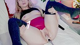 fuck me hard with that dildo until my small tits bounce and i cum!