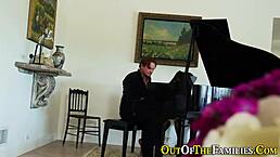 Real stepsis gives mouth jizz in high definition reality handjob