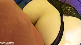 why does this asian mommy babe give sloppy blowjob before taking anal fingering and creampie in homemade scene?