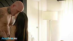 Isn't it wild how Kimmy Kimm keeps licking and riding her stepfather's monster cock in bed, from missionary to cowgirl?