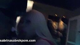 sabrina sabrok delivers a thrilling pov blowjob compilation. her huge fake tits and blonde allure shine in argentinian celebrity style.