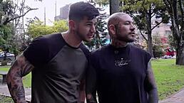 Hot Latina Gets Pussy Eaten By Two Neighbors In Wild Threesome Quickie!