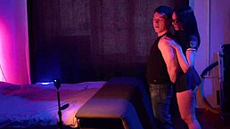 Suggestive Perverted Boy Pisses On Slut Tits And Ass To Mouth Fucks Her