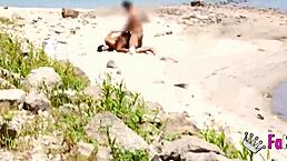 Hey, are you up for watching Natali Quinn hunt for public fucks? She spots her target in the swamp for rough doggystyle riding with this amateur milf.