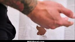 Oh man, I got surprise anal from my stepson in the shower as big tits milf step mom Natasha Nice.