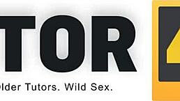 Older woman gives horny guy way more than a drawing lesson!