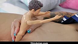 Brenna Sparks takes every inch of that monster cock deep in her tight Asian pussy 😏🍆