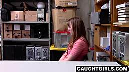 cleo clementine is a naughty new lady for stealing but she came through in the end making the officer feel good with blowjob and cowgirl riding