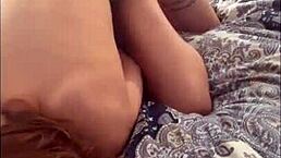 Amateur ebony Latina with huge ass tries first-time homemade anal in lingerie