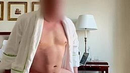 Why stroke that big cock solo in hotel room with window open for neighbors?