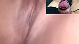 Me excitando com a novinha safada da minha ex batendo uma siririca gostosa que me fez gozar.