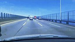 Brunette amateur Latina babe gives blowjob in car at beach. Cute sexy MILF pornstar flashes big pussy clit outdoors in Brazilian exhibitionist casting.