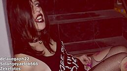 zombie slut needs cum to survive in this blackmailed cosplay fantasy with rough doggystyle action.