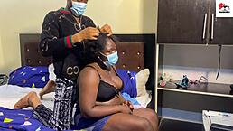 Steamy fucking at neighbors' place with cuckold hubby gone!