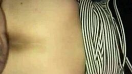 booty shakes in slow motion as amateur bends over doggystyle for pov pounding