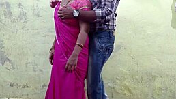 Pink saree bhabhi looks amazing, won't you tear her big tits pussy on Australian ranch today?