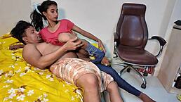 My Best Friend Lets Me Fuck Her Skinny Ass and Pussy in Doggystyle! Cum Inside with Deepthroat and Riding Action from Uttaran20 and Sisty.