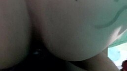 In a casual homemade moment, the amateur Latina with a big ass takes the monster cock deep. She gets filled with creampie cum and loves every second.