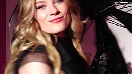 Skinny Naked Teen 18+ Blondie Roxy Shaw Checks In! She Poses for Playboy in Lingerie Striptease Solo!