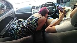 Step-Nephew Walks British Cougar Slut Then Bends Her Over For Doggystyle Fucking