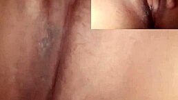 Me excitando com a novinha safada da minha ex batendo uma siririca gostosa que me fez gozar.