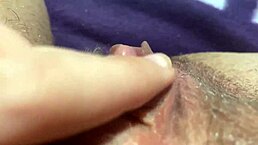 Huge clit orgasm captured in closeup homemade video style