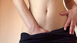 Cute Petite 18+ Amateur Girl Fingers to Orgasm! Then Dildo Fucks Wet Shaved Pussy - Maiskii