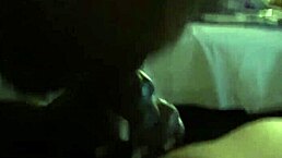 Oh wow 😏 this black sub is swallowing daddies cum after a deep blowjob session with ebony milf oral skills on display until she takes every drop